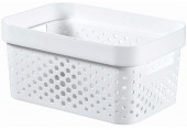 CURVER INFINITY 11L Bac de rangement 36 x 27 x 14 cm, blanc 04750-040