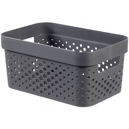 CURVER INFINITY 11L Bac de rangement 36 x 27 x 14 cm, gris foncé 04750-G43