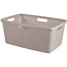 CURVER JUTE 46L Panier a linge 59 x 39 x 26 cm, taupe 08091-308