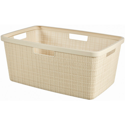 CURVER JUTE 46L Panier a linge 59 x 39 x 26 cm, beige 08091-885