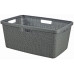 CURVER JUTE 46L Panier a linge 59 x 39 x 26 cm, gris foncé 08091-G44