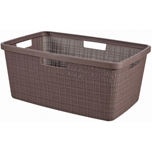 CURVER JUTE 46L Panier a linge 59 x 39 x 26 cm, marron 08091-J28