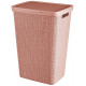 CURVER JUTE 58L Coffre a linge 43 x 34 x 60 cm, rose 08093-204