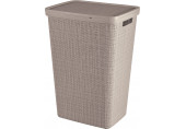 CURVER JUTE 58L Coffre a linge 43 x 34 x 60 cm, taupe 08093-382
