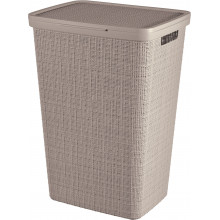 CURVER JUTE 58L Coffre a linge 43 x 34 x 60 cm, taupe 08093-382