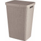 CURVER JUTE 58L Coffre a linge 43 x 34 x 60 cm, taupe 08093-382