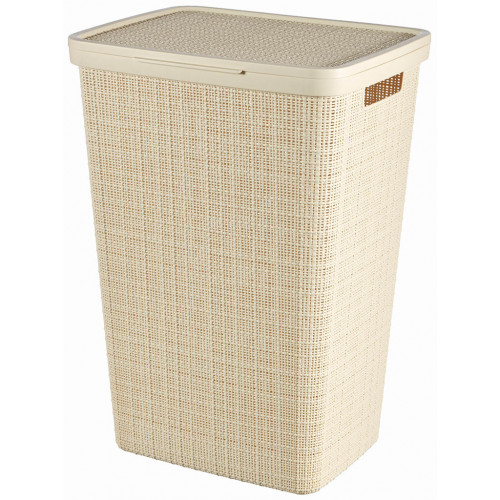 CURVER JUTE 58L Coffre a linge 43 x 34 x 60 cm, beige 08093-885