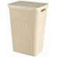 CURVER JUTE 58L Coffre a linge 43 x 34 x 60 cm, beige 08093-885