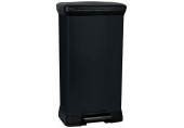 CURVER DECO BIN 50L Poubelle a pédale 39 x 29 x 73 cm noir 02162-929