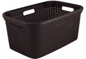 CURVER STYLE 45L Panier a linge 59,2 x 38 x 27 cm, marron foncé 00708-210