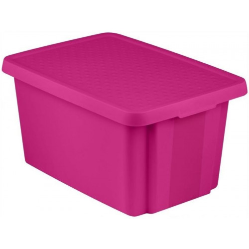 CURVER ESSENTIALS 26L Boite de rangement 34 x 44 x 27 cm rose 00755-437