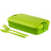 CURVER LUNCH & GO Bento avec couverts 23 x 13 x 7 cm vert 00768-C52