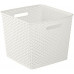 CURVER MY STYLE 25L Boite de rangement 32,5 x 32,5 x 28 cm creme 03613-885