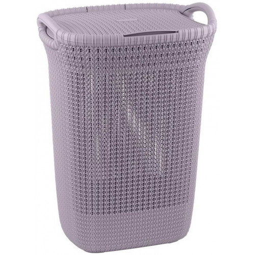 CURVER KNIT 57L Coffre a linge 45 x 61 x 34 cm, violet clair 03676-X69