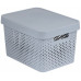 CURVER INFINITY 17L Bac de rangement avec couvercle 36 x 22 x 27 cm gris 04742-099