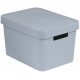 CURVER INFINITY 17L Bac de rangement avec couvercle 36 x 22 x 27 cm gris 04743-099