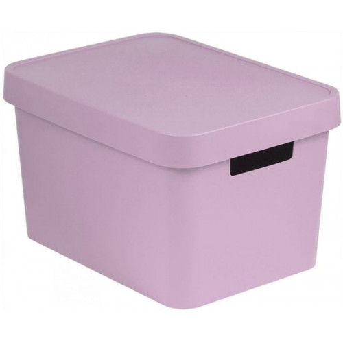 CURVER INFINITY 17L Bac de rangement avec couvercle 36 x 22 x 27 cm rose 04743-X51