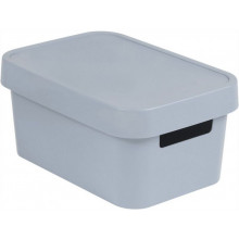 CURVER INFINITY 4,5L Bac de rangement avec couvercle 27 x 12 x 19 cm gris 04746-099