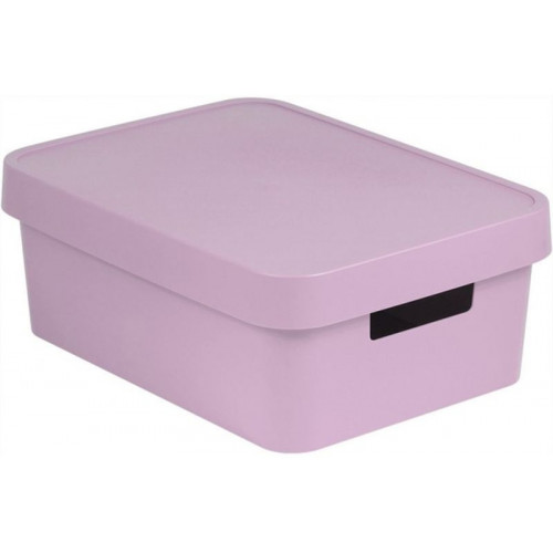 CURVER INFINITY 11L Bac de rangement avec couvercle 36 x 14 x 27 cm rose 04752-X51