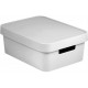 CURVER INFINITY 11L Bac de rangement avec couvercle 36 x 14 x 27 cm blanc 04752-N23