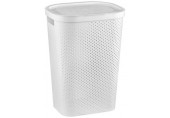 CURVER INFINITY DOTS 59L Coffre a linge 43,7 x 60,2 x 35,1 cm, blanc 04754-N23