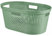 CURVER INFINITY DOTS 39L Panier a linge 59 x 38 x 27 cm, vert 04755-S86