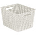 CURVER YOUR STYLE L 18L Boite de rangement 35 x 30 x 22 cm creme 04756-885