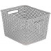 CURVER YOUR STYLE L 18L Boite de rangement 35 x 30 x 22 cm gris 04756-099