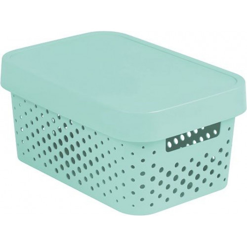 CURVER INFINITY 4,5L Bac de rangement avec couvercle 27 x 12 x 19 cm menthe 04760-Q29