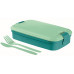 CURVER LUNCH & GO Bento avec couverts 23 x 13 x 7 cm bleu 00768-B36