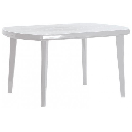 CURVER ELISE Table de jardin 137 x 90 x 73 cm, gris clair 17180054