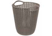 CURVER KNIT 7L Corbeille a papier 24 x 23 x 27 cm marron 03678-X59
