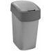 CURVER FLIP BIN 10L Poubelle 35 x 18,9 x 23,5 cm argenté/gris 02170-686