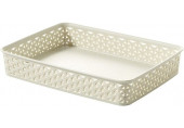 CURVER MY STYLE A4 Paniere de bureau 35,8 x 26,2 x 6 cm 5,5L creme 00095-885