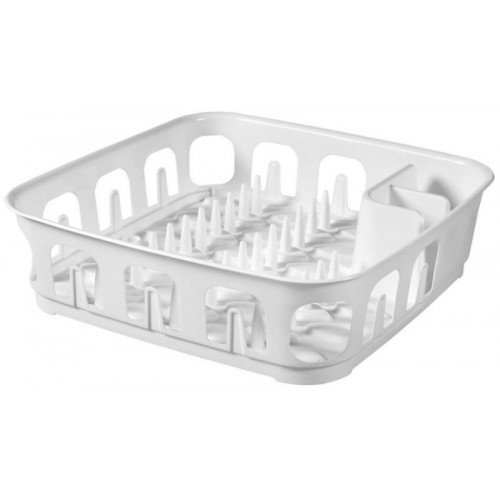 CURVER ESSENTIALS Egouttoir vaisselle carré 10,9 x 39,1 x 39,1 cm, blanc 00742-059