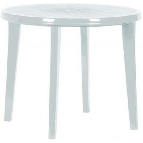 CURVER LISA Table de jardin 90 x 73 cm, blanc 17180053