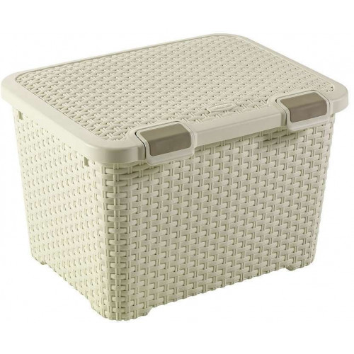 CURVER STYLE 43L Boîte de rangement 49,5 x 39,7 x 33 cm creme 00711-885