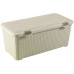 CURVER STYLE 72L Boite de rangement avec couvercle 79 x 39,7 x 33 cm creme 00712-885