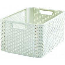 CURVER STYLE M Boite de rangement 38,6 x 17 x 28,7 cm creme 03615-885