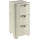 CURVER STYLE 3x14L Tour a tiroirs rotin 33 x 38 x 59,5 cm creme 06604-885