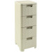 CURVER STYLE 4x14L Tour a tiroirs rotin 33 x 38 x 79 cm creme 06605-885