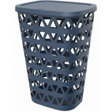 CURVER OCEANA 55L Panier a linge 42,6 × 34,5 × 60,1 cm, bleu 00520-Z99