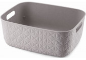CURVER SOFTEX M 12,5L Panier de rangement 37,9 x 29,2 x 14,3 cm, gris 00575-Z70
