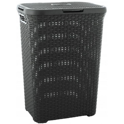 CURVER STYLE 60L Coffre a linge 44,8 x 61,5 x 34,1 cm, gris foncé 00707-308