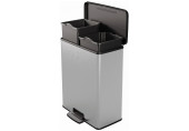 CURVER DECO BIN DUO 26L+26L Poubelle 48,6 x 31,6 x 61,5 cm argenté 01129-C70