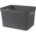 CURVER PURE 17L Panier de rangement 35,5 x 26,2 x 21,9 cm, gris 01420-G43