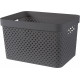 CURVER PURE 17L Panier de rangement 35,5 x 26,2 x 21,9 cm, gris 01420-G43