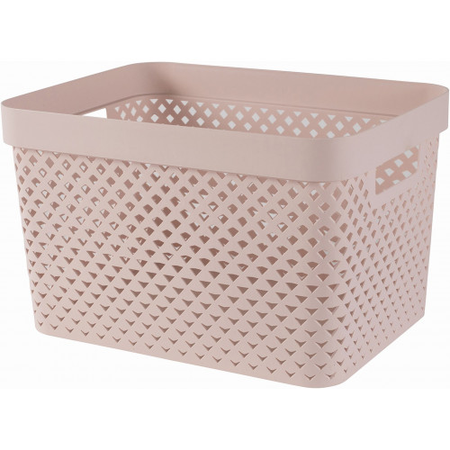 CURVER PURE 17L Panier de rangement 35,5 x 26,2 x 21,9 cm, rose 01420-Q70