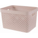 CURVER PURE 17L Panier de rangement 35,5 x 26,2 x 21,9 cm, rose 01420-Q70