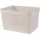 CURVER PURE 17L Panier de rangement 35,5 x 26,2 x 21,9 cm, beige 01420-X64